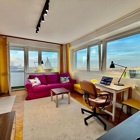 Super Apartment Yellow 2X Metro Fast Wifi 1 Gbs Netflix Panorama Miasta Βαρσοβία Εξωτερικό φωτογραφία