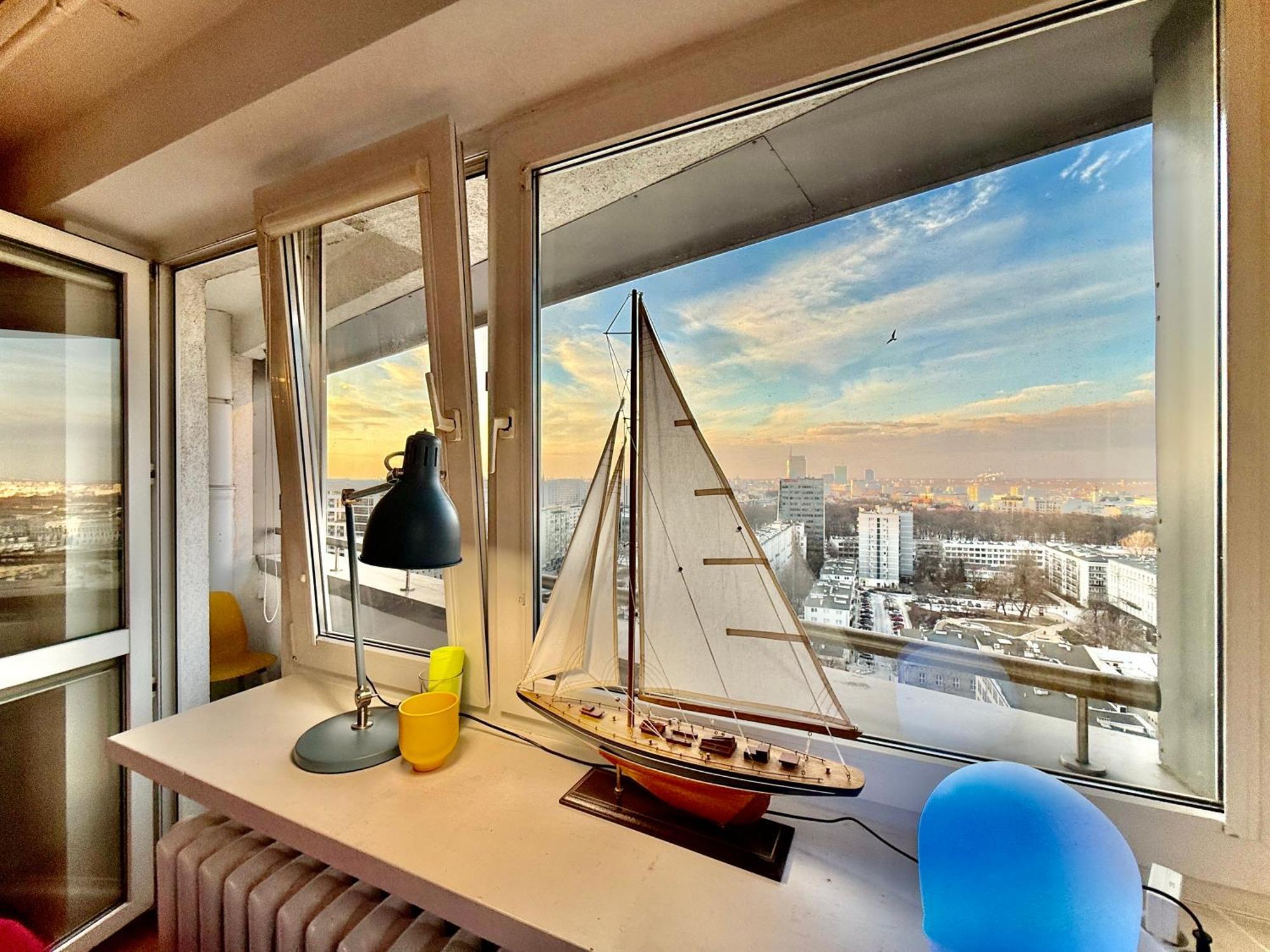 Super Apartment Yellow 2X Metro Fast Wifi 1 Gbs Netflix Panorama Miasta Βαρσοβία Εξωτερικό φωτογραφία